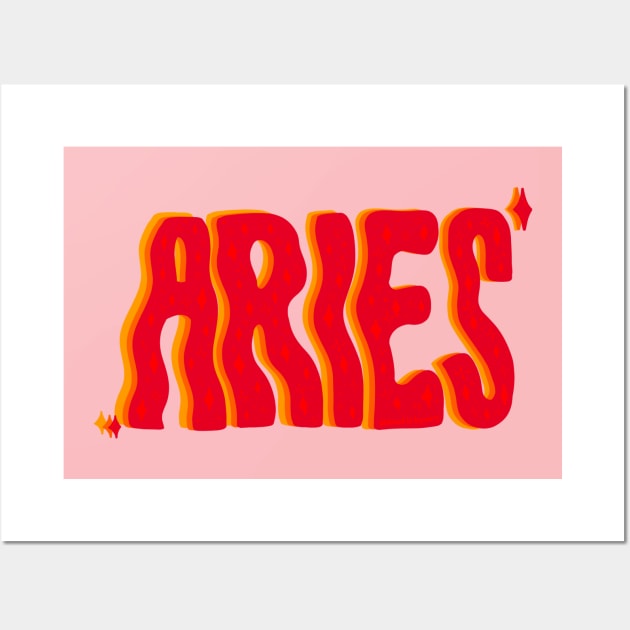 Aries Wall Art by Doodle by Meg